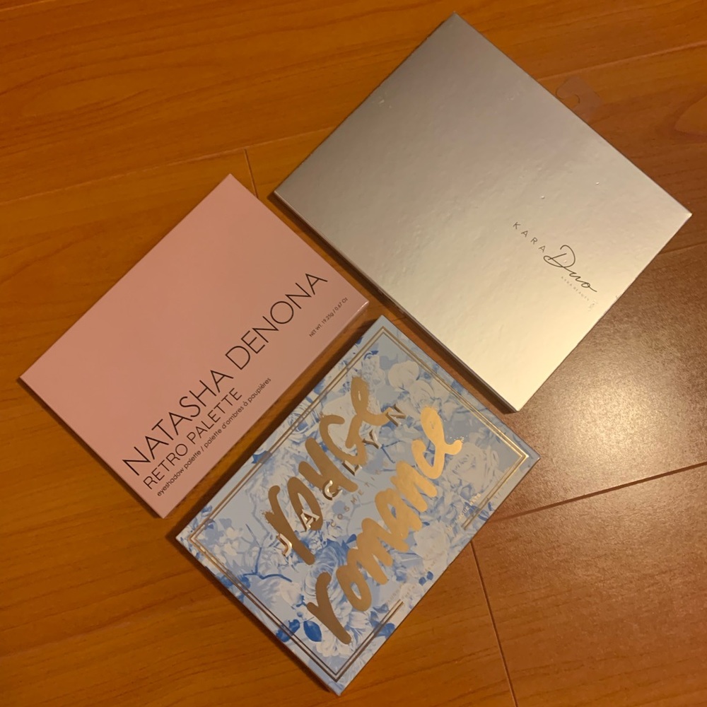 Assorted Makeup Palettes Bundle - Natasha Denona, Jaclyn Cosmetics, Kara Beauty